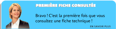 Le 06/01/12 : Première fiche technique consultée
