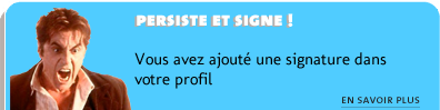 Le 11/01/12 : signature