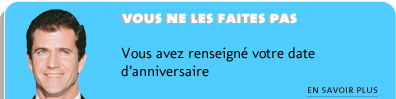 Le 20/02/12 : Anniversaire renseigné