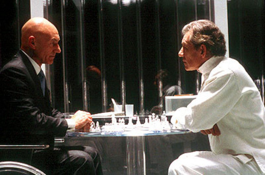Charles Xavier (Patrick Stewart) et Erik Lehnscherr (Ian McKellen)