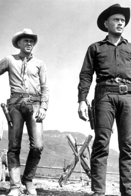 Steve McQueen et Yul Brynner