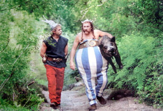 Deux Gaulois et un sanglier