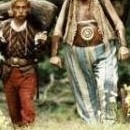 Astérix (Christian Clavier) et Obélix (Gérard Depardieu)