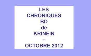 Les sorties BD d'Octobre chroniquées par KRINEIN