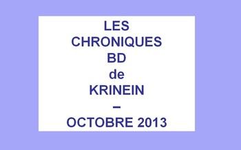 Les sorties BD d'Octobre 2013 chroniquées par KRINEIN