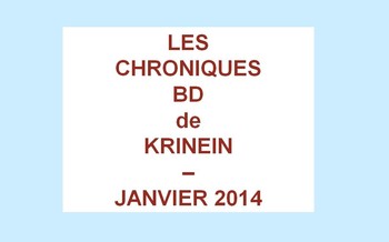 Les sorties BD de Janvier 2014 chroniquées par KRINEIN