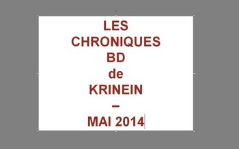 Les sorties BD de Mai 2014 chroniquées par KRINEIN
