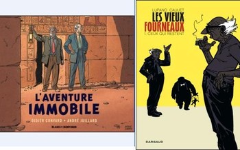 Des vieux héros chez les éditons Dargaud : les vieux fourneaux et Blake et Mortimer