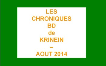 Les sorties BD d'Aout 2014 chroniquées par KRINEIN
