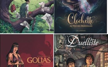 LE LOMBARD : Edwin, Clochette au pays des merveilles, Golias T3, Duelliste T2