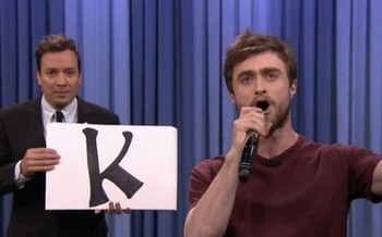 Daniel Radcliffe reprend Alphabet Aerobics de Blackalicious