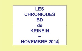 Les sorties BD de Novembre et Décembre 2014 chroniquées par KRINEIN