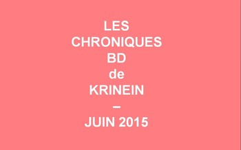 Les sorties BD de juin 2015 chroniquées par KRINEIN