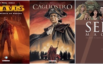 Delcourt : Cagliostro T2, Travis T11, 7 Mages