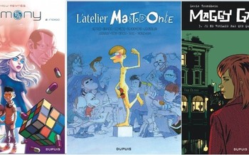 Dupuis : Maggy Garrisson T3, L’atelier mastodonte T4, Harmony T2