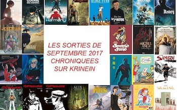 Les sorties BD de septembre 2017 chroniquées par KRINEIN