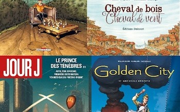 Delcourt : Jour J T31, Alto plano T1, Cheval de bois cheval de vent, Golden city T12