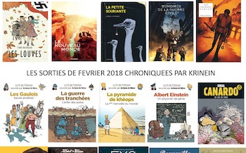 Les sorties BD de février 2018 chroniquées par KRINEIN