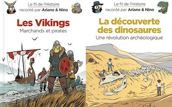 Dupuis : Le fil de l'histoire - Les vikings & les dinosaures