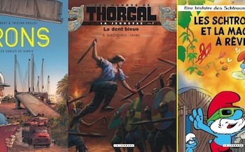 Le Lombard : Irons T2, La jeunesse de Thorgal T7, Les Schtroumpfs T37