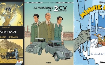 Glénat : Rendez-vous avec ...Mata-Hari, La naissance de la 2CV, Minnie et le secret de tante Miranda