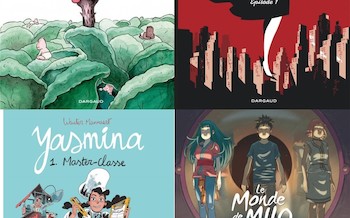 Dargaud : Pucelle, Le monde de Milo T8, Gentlemind T1, Yasmina T1