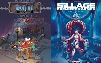 Delcourt : Sillage premières armes, T2 miroir, Donjon antipodes +10000