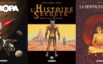 Delcourt : Europa T1, L'Histoire secrète T36, La montagne invisible T2