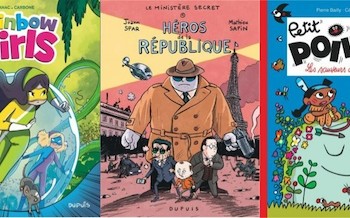 Dupuis : Petit Poilu T24, Le Ministère secret T1, Rainbow girls T1