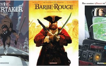 Dargaud : Undertaker T6, Barbe Rouge T2, Tanguy et Laverdure "classic' T4