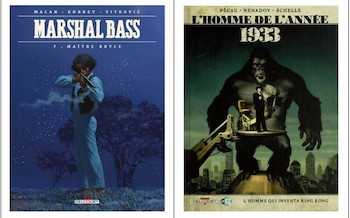 Delcourt : Le dernier dragon T4, Marshal Bass T7, L'homme de l'année 1933, Saint-Elme T2