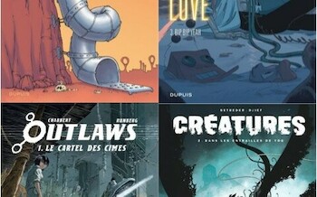 Dupuis : Game over T21, Love love love T3, Créatures T3, Outlaws T1