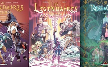 Les légendaires stories Tome 2 et Les légendaires résistance Tome 2 et Rose & Crow Livres 2 chez Delcourt 