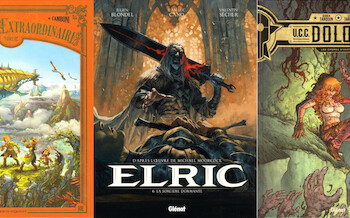 Glénat : Le Voyage extraordinaire T12, Elric T6, UCC Dolorès T7
