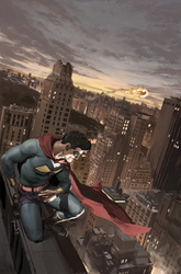 Un ange veille sur la ville.