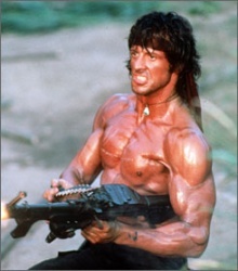 Stallone dans Rambo II