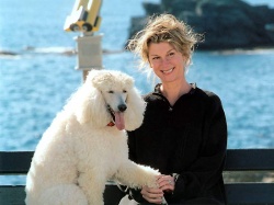 Michèle Laroque et le chien d'Einstein