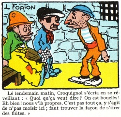 Extrait de la première planche (juin 1908)
