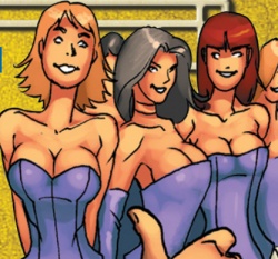 Il y a même des pom-pom girls !