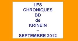 Les sorties BD de Septembre chroniquées par KRINEIN