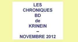 Les sorties BD de Novembre chroniquées par KRINEIN