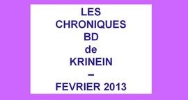 Les sorties BD de Février chroniquées par KRINEIN