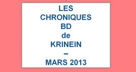 Les sorties BD de Mars chroniquées par KRINEIN