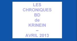 Les sorties BD d'Avril 2013 chroniquées par KRINEIN