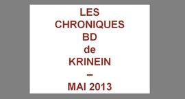 Les sorties BD de Mai 2013 chroniquées par KRINEIN