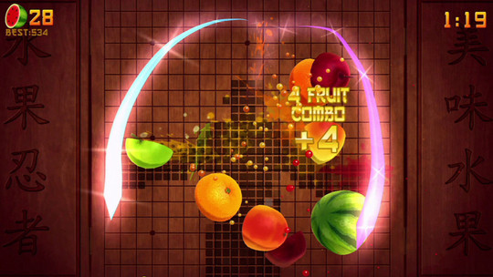 Fruit Ninja Kinect - Test
