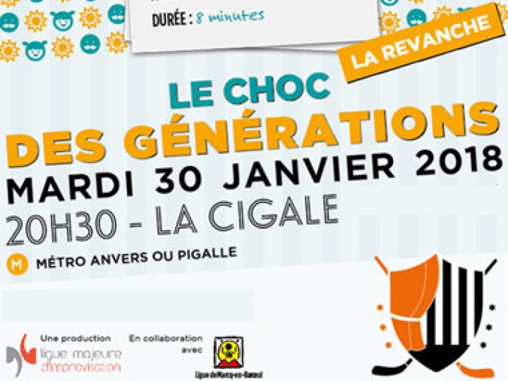 Match d’Improvisation Professionnel, le choc des générations, à la Cigale 