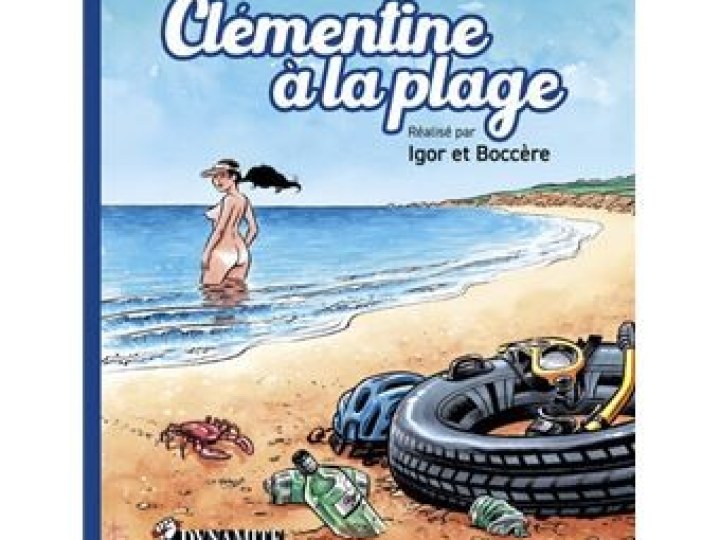 Clémentine à la plage